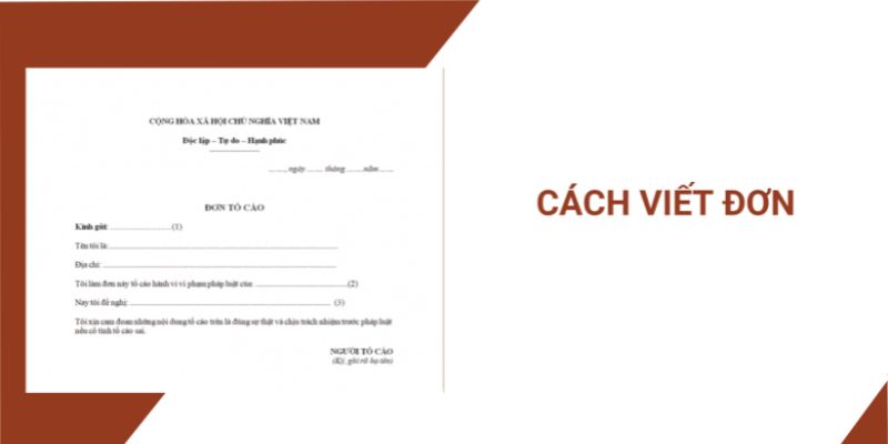 Cách hoàn thành mẫu tố cáo đúng cách 